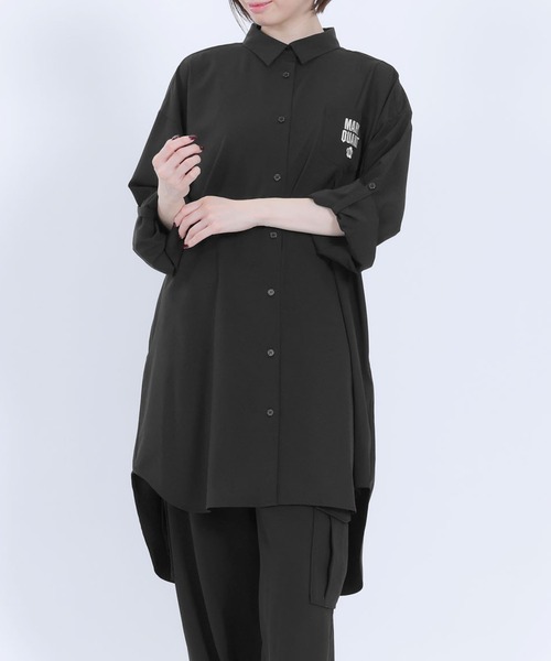 ブラウス シャツ マリークワント mary quant 撥水UVロング ブラウス レディース 撥水UVロング ブラウス（シャツ/ブラウス）｜MARY QUANT（マリー