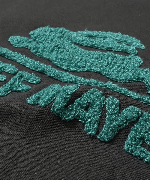 KRIFF MAYER Kid's Collection(クリフメイヤーキッズコレクション)の「サガラ刺繍裏起毛クルー(ロゴ)(スウェット・キッズ・ナチュラル/ベージュ/チャコール/カラフル/グリーン/レッド/ブラウン/パープル・170/160/150/130/120/140)」の21枚目の写真