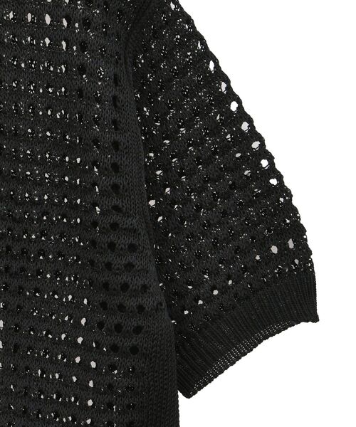CRAFT STANDARD BOUTIQUE（クラフトスタンダードブティック）の「ハーフスリーブメッシュニットカーディガン（カーディガン/ボレロ・レディース・ブラック/ライトグリーン/ライトベージュ・FREE）」の18枚目の写真
