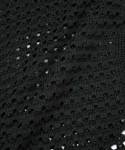 CRAFT STANDARD BOUTIQUE（クラフトスタンダードブティック）の「ハーフスリーブメッシュニットカーディガン（カーディガン/ボレロ・レディース・ブラック/ライトグリーン/ライトベージュ・FREE）」の20枚目の写真