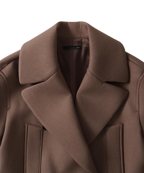 DRESSLAVE(ドレスレイブ)の「B7 / powder twill P coat(パウダーツイルPコート)(ピーコート・レディース・ブラック/モカ・38)」の15枚目の写真