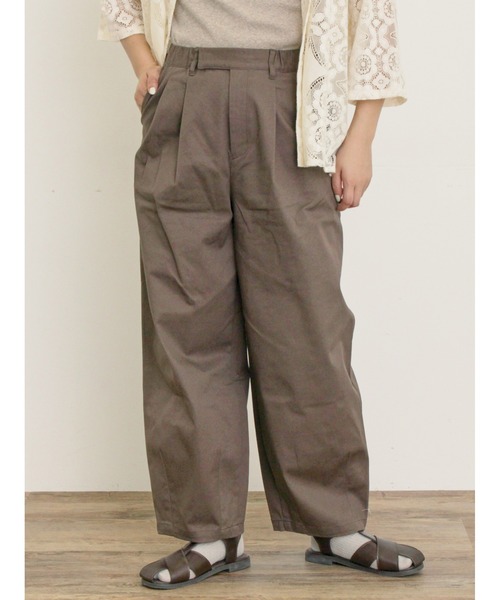 Samansa Mos2(サマンサ モスモス)の「サーカスチノパンツ(チノパンツ・レディース・カーキ/ブラウン・マルチサイズ)」の2枚目の写真