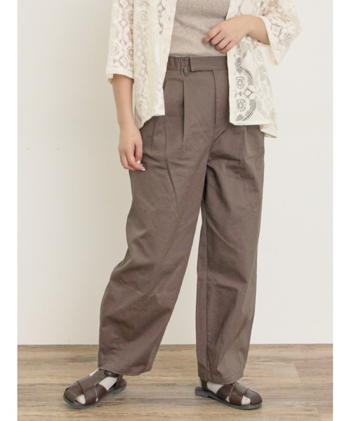 Samansa Mos2(サマンサ モスモス)の「サーカスチノパンツ(チノパンツ・レディース・カーキ/ブラウン・マルチサイズ)」の8枚目の写真