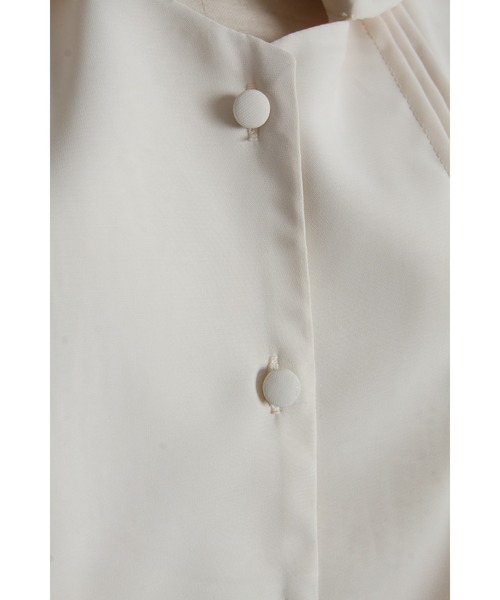 tocco closet(トッコ クローゼット)の「【ZOZO限定】ピンタック半袖ボウタイブラウス(シャツ/ブラウス・レディース・ベージュ/ピンク/オフホワイト/ブルー・M)」の11枚目の写真