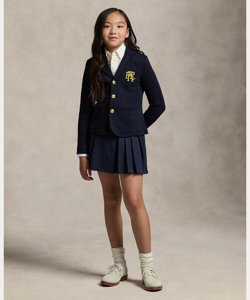 ロゴ ダブルニット ブレザー（テーラードジャケット）｜POLO RALPH