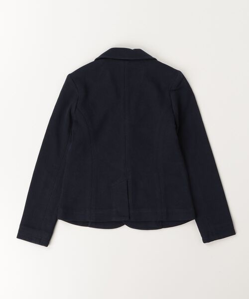 ラルフローレン　RALPH LAUREN （2） レザー　テーラードジャケット ロゴ ダブルニット ブレザー（テーラードジャケット）｜POLO RALPH