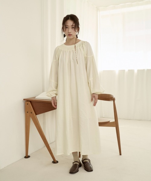 セール】シアーロングワンピース（ワンピース）｜moi tytto
