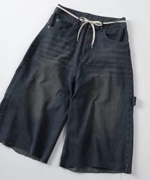 SlashDate | 【93-1】ヴィンテージウォッシュ ワイドデニム ワークショーツ(その他パンツ)