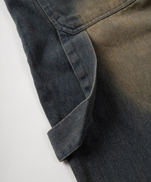 SlashDate（スラッシュデイト）の「【93-1】ヴィンテージウォッシュ ワイドデニム ワークショーツ（その他パンツ・メンズ・ブルー/ブラック/ネイビー・M/L/XL）」の15枚目の写真