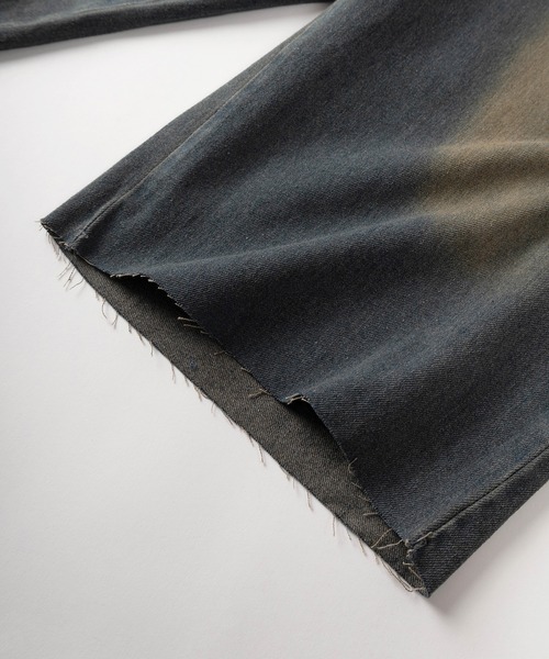 SlashDate（スラッシュデイト）の「【93-1】ヴィンテージウォッシュ ワイドデニム ワークショーツ（その他パンツ・メンズ・ブルー/ブラック/ネイビー・M/L/XL）」の16枚目の写真