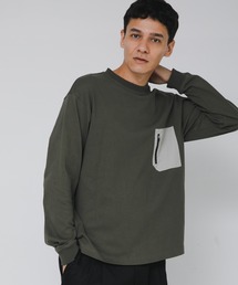 URBAN RESEARCH Sonny Label | ヘビーウェイトナイロン布帛ポケットロングスリーブTシャツ(Tシャツ/カットソー)