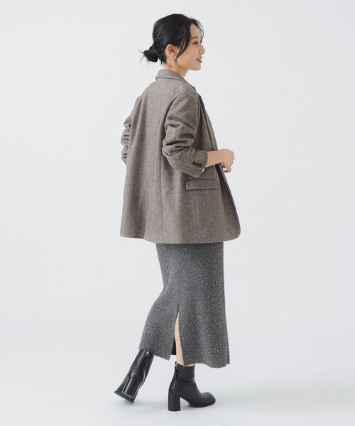 セール】ミックス ツイード ジャケット（S～M）（その他アウター）｜B