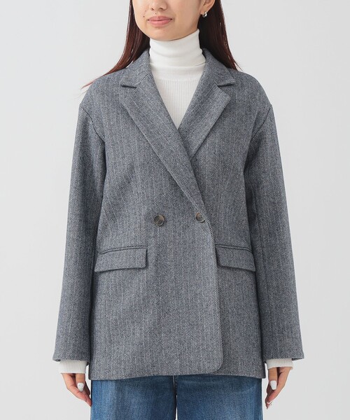 ☆希少☆　Supreme ツイードジャケット Mサイズ グレー セール】ミックス ツイード ジャケット（S～M）（その他アウター）｜B