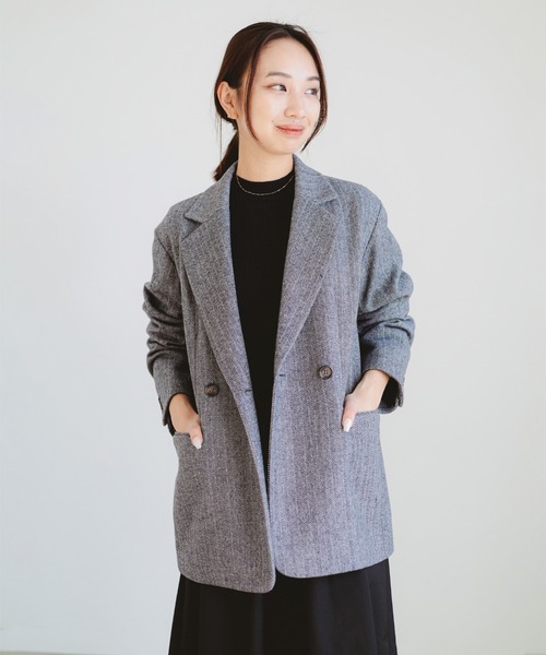 BEAMS F ツイードジャケット ダークグレー おすすめのツィードジャケットです。｜ビームス プラス 原宿｜BEAMS