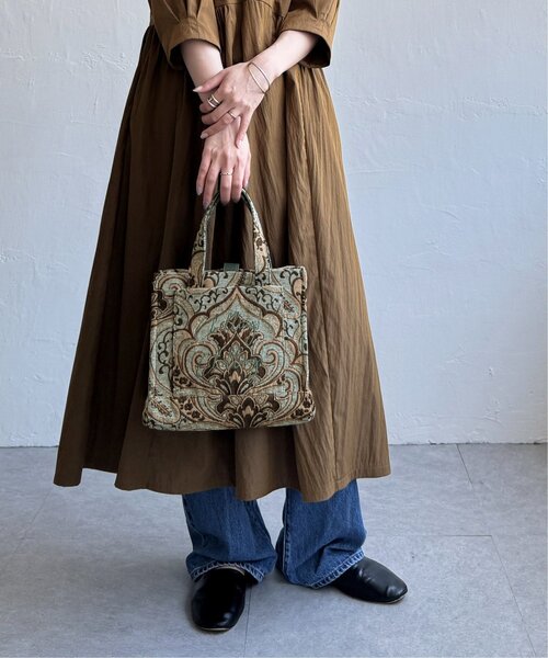 LBC（エルビーシー）の「ジャガード手持ちロゴバッグ（トートバッグ・レディース・ライトブルー/ネイビー/ブラウン・FREE）」の10枚目の写真