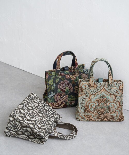 LBC（エルビーシー）の「ジャガード手持ちロゴバッグ（トートバッグ・レディース・ライトブルー/ネイビー/ブラウン・FREE）」の14枚目の写真