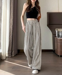 ONEP STAR（ワンピスター）の「3TYPEストライプ柄ワイドパンツ（その他パンツ）」