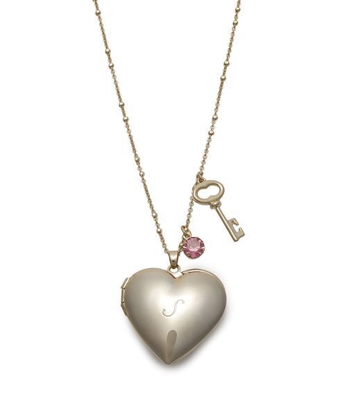 LILY BROWN（リリーブラウン）の「イニシャルハートロケットネックレス（ネックレス・レディース・オレンジ/イエロー/ピンク/レッド/グリーン/ブラック・F）」の5枚目の写真