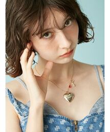 LILY BROWN（リリーブラウン）の「イニシャルハートロケットネックレス（ネックレス）」