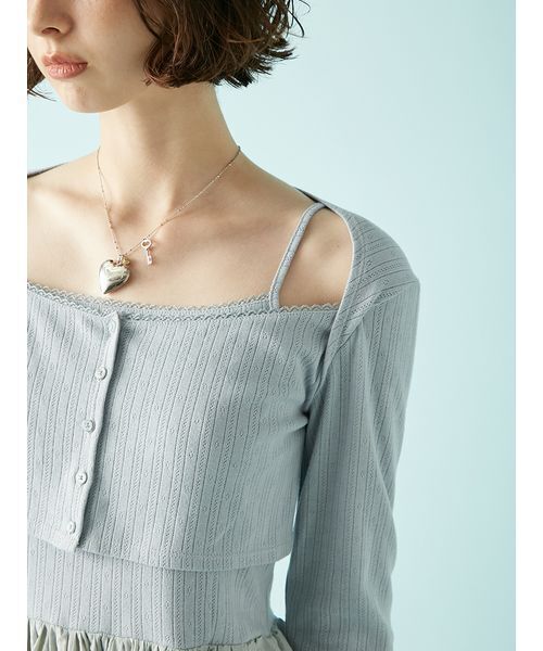 LILY BROWN（リリーブラウン）の「イニシャルハートロケットネックレス（ネックレス・レディース・オレンジ/イエロー/ピンク/レッド/グリーン/ブラック・F）」の18枚目の写真