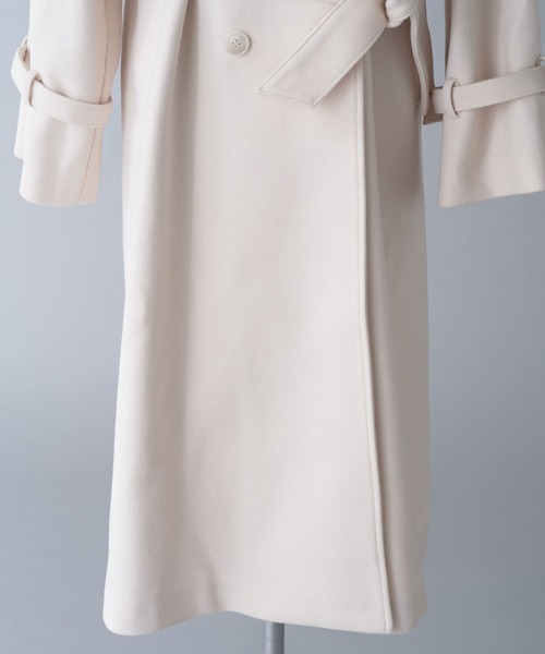 one after another NICE CLAUP(ワンアフターアナザーナイスクラップ)の「【今すぐお届け可能!】MLサイズ展開あり/ロングステンカラーコート(ステンカラーコート・レディース・チャコールグレー/アイボリー/ブラック/ブラウン系その他・MEDIUM/LARGE)」の9枚目の写真