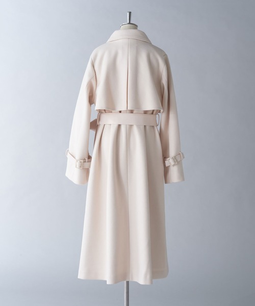 one after another NICE CLAUP(ワンアフターアナザーナイスクラップ)の「【今すぐお届け可能!】MLサイズ展開あり/ロングステンカラーコート(ステンカラーコート・レディース・チャコールグレー/アイボリー/ブラック/ブラウン系その他・MEDIUM/LARGE)」の13枚目の写真