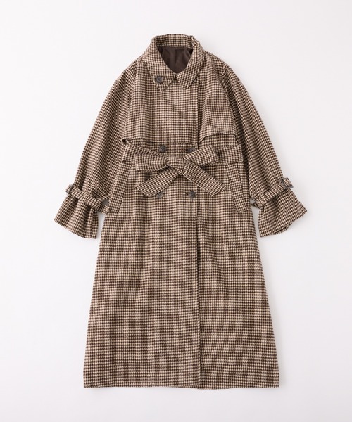 one after another NICE CLAUP(ワンアフターアナザーナイスクラップ)の「【今すぐお届け可能!】MLサイズ展開あり/ロングステンカラーコート(ステンカラーコート・レディース・チャコールグレー/アイボリー/ブラック/ブラウン系その他・MEDIUM/LARGE)」の19枚目の写真