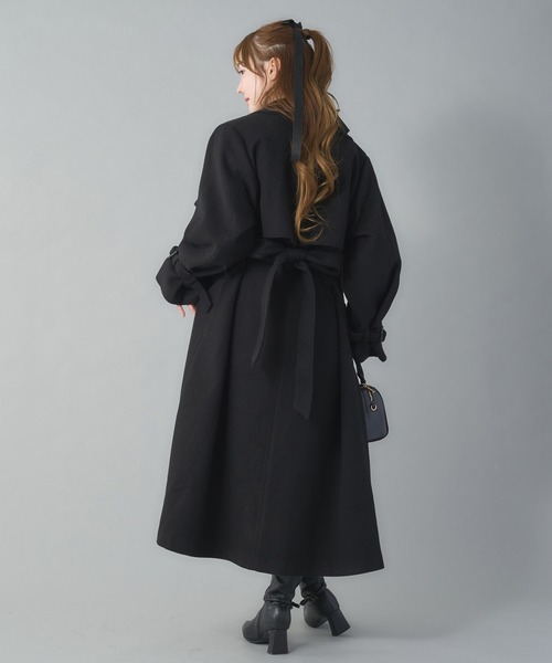 サイズ展開あり/ロングステンカラーコート（ステンカラーコート）｜one
