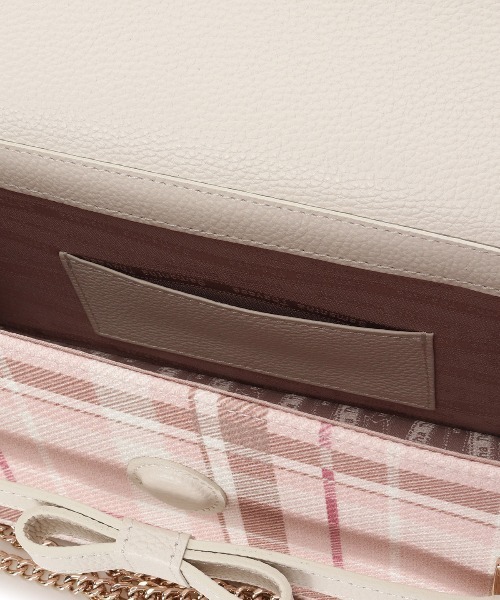 Samantha Thavasa（サマンサタバサ）の「チェック柄エムシュシュⅢ ショルダーバッグ 大サイズ（ショルダーバッグ・レディース・ブラック/グレイッシュベージュ/オフホワイト・FREE）」の16枚目の写真