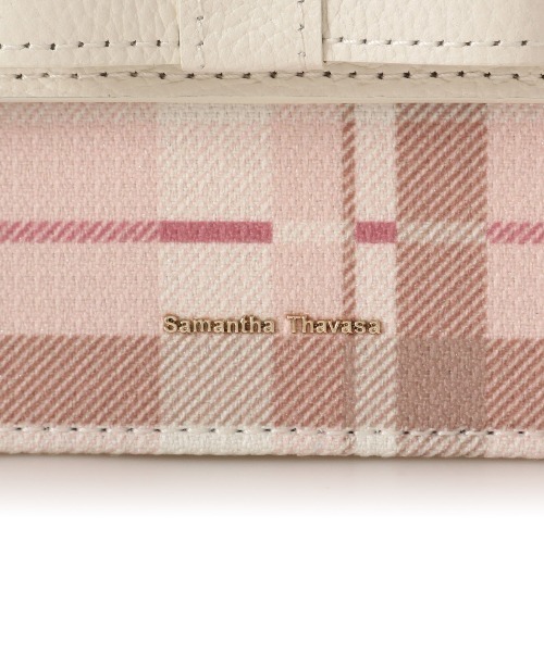 Samantha Thavasa（サマンサタバサ）の「チェック柄エムシュシュⅢ ショルダーバッグ 大サイズ（ショルダーバッグ・レディース・ブラック/グレイッシュベージュ/オフホワイト・FREE）」の15枚目の写真