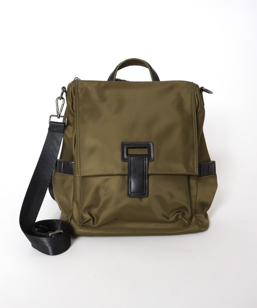 Cepica（セピカ）の「牛革×撥水ナイロン3Wayリュック（バックパック/リュック・レディース・ブラック/カーキ・FREE）」の21枚目の写真
