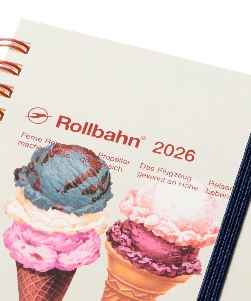 Rollbahn（ロルバーン）の「【2026年版／2025年10月始まり手帳】ロルバーンダイアリー アメリカンスイーツ M（手帳/メモ帳・レディース・ベージュ/ブラウン/ブルー/ダークグリーン/クリーム・FREE）」の9枚目の写真