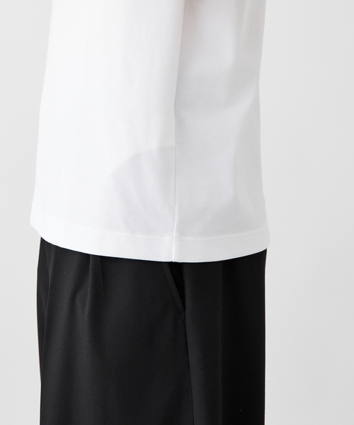 B.C STOCK（ベーセーストック）の「ギザコットン ノースリーブTシャツ（タンクトップ・メンズ・ホワイト/ベージュ/スミクロ・LARGE/MEDIUM）」の9枚目の写真