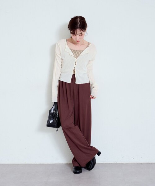 Kastane(カスタネ)の「【新色追加/3サイズ展開】KANGEKIパンツ(その他パンツ・レディース・ブラック/ブラウン/ネイビー・0/1/2)」の7枚目の写真