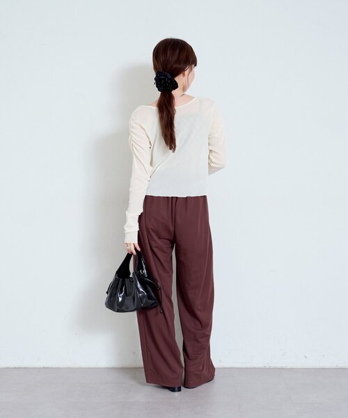 Kastane(カスタネ)の「【新色追加/3サイズ展開】KANGEKIパンツ(その他パンツ・レディース・ブラック/ブラウン/ネイビー・0/1/2)」の5枚目の写真