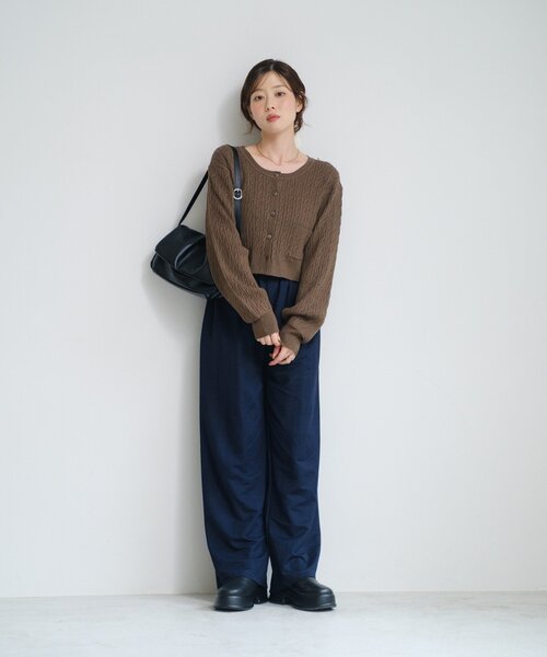 Kastane(カスタネ)の「【新色追加/3サイズ展開】KANGEKIパンツ(その他パンツ・レディース・ブラック/ブラウン/ネイビー・0/1/2)」の15枚目の写真