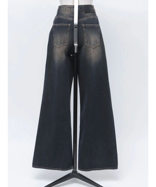 VEQUM（VEQUM）の「【VEQUM】RIM WIDE JEANS（デニムパンツ・レディース・インディゴブルー/ブラウン・24/25/26）」の9枚目の写真