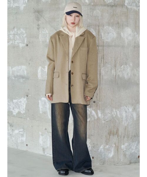 セール】【VEQUM】RIM WIDE JEANS（デニムパンツ）｜VEQUM（VEQUM）の