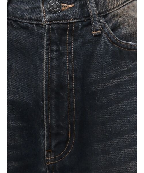 VEQUM（VEQUM）の「【VEQUM】RIM WIDE JEANS（デニムパンツ・レディース・インディゴブルー/ブラウン・24/25/26）」の4枚目の写真