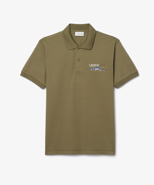 LACOSTE（ラコステ）の「マウンテンステッチポロシャツ（ポロシャツ・メンズ・ホワイト/オリーブ・3/4/2/5）」の8枚目の写真
