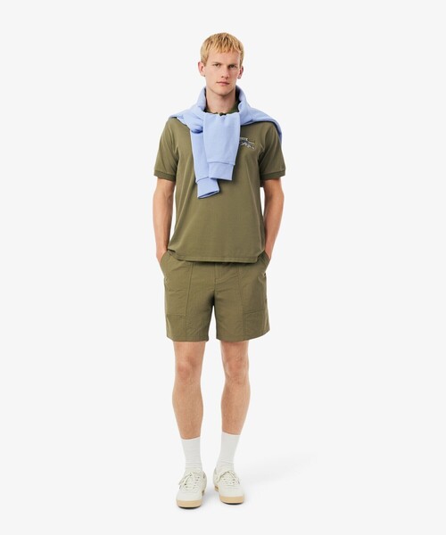 LACOSTE（ラコステ）の「マウンテンステッチポロシャツ（ポロシャツ・メンズ・ホワイト/オリーブ・3/4/2/5）」の10枚目の写真