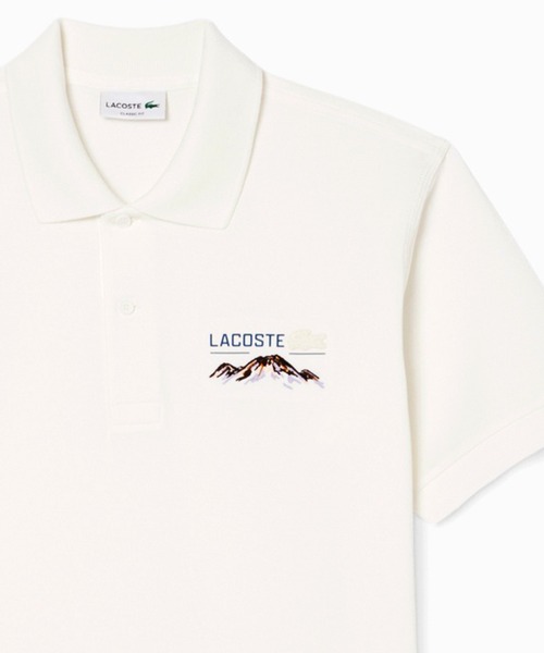 LACOSTE DOVER STREET MARKET ホワイトポロシャツ マウンテンステッチポロシャツ