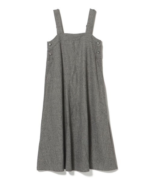 BEAMS HEART(ビームスハート)の「フレア ツイード ジャンパースカート(ワンピース・レディース・チャコールグレー/ライトグレー・FREE)」の6枚目の写真