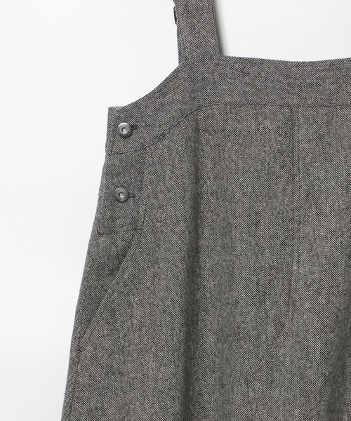 BEAMS HEART(ビームスハート)の「フレア ツイード ジャンパースカート(ワンピース・レディース・チャコールグレー/ライトグレー・FREE)」の8枚目の写真