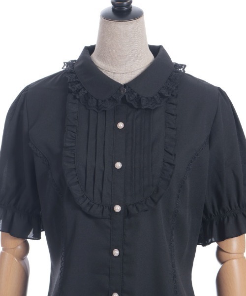 axes femme POETIQUE(アクシーズファムポエティック)の「バックレースアップロングブラウス(シャツ/ブラウス・レディース・サックスブルー/ブラック/ホワイト・MEDIUM)」の20枚目の写真