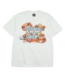 【USED】90’s Fruit of the Loom “MARYLAND is for CRABS” グラフィック Tシャツ