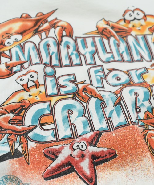 FRUIT OF THE LOOM(フルーツオブザルーム)の「【USED】90’s Fruit of the Loom “MARYLAND is for CRABS” グラフィック Tシャツ(Tシャツ/カットソー・メンズ・ホワイト・LARGE)」の3枚目の写真