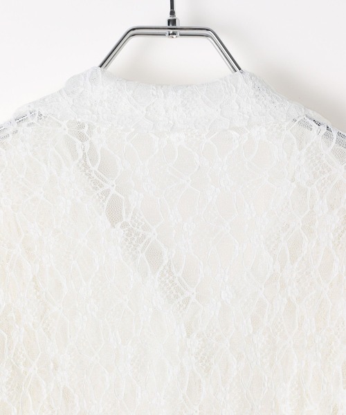 3.3 Field Trip (3.3フィールドトリップ)の「3.3 Field Trip/レースギャザーシャツ(シャツ/ブラウス・レディース・オフホワイト/ブラック・FREE)」の12枚目の写真