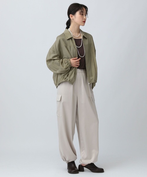 LEPSIM（レプシィム）の「アウトリンキングシアープルオーバー　582453（Tシャツ/カットソー・レディース・オフホワイト/ブラウン/チャコールグレー・FREE）」の19枚目の写真