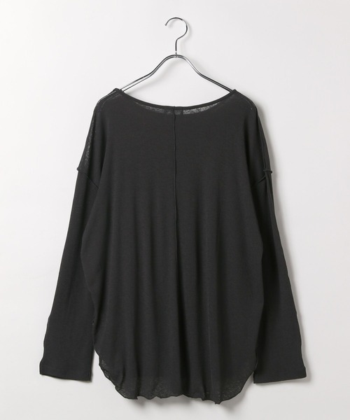 LEPSIM（レプシィム）の「アウトリンキングシアープルオーバー　582453（Tシャツ/カットソー・レディース・オフホワイト/ブラウン/チャコールグレー・FREE）」の21枚目の写真